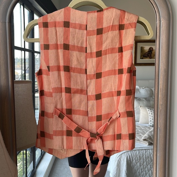 VRG Girl Plaid Vest - Picture 3 of 4